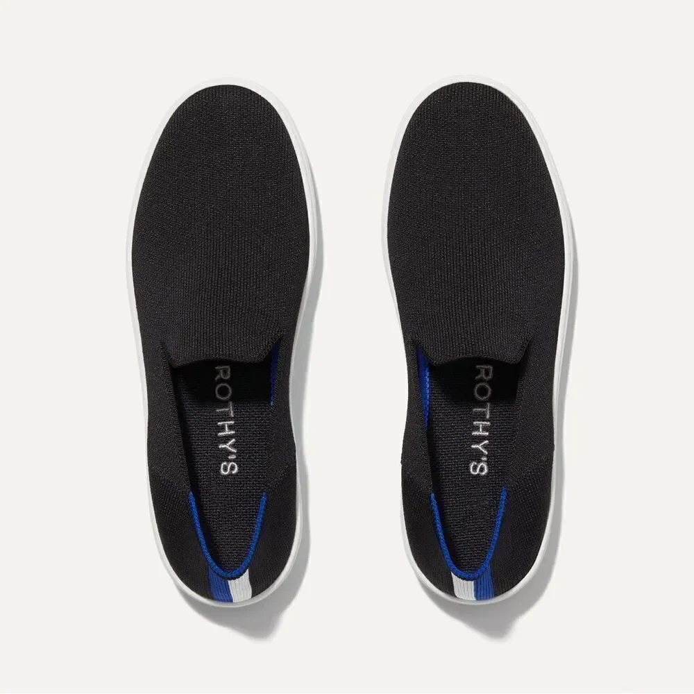Rothy’s The Original Slip On Sneaker in Black Solid